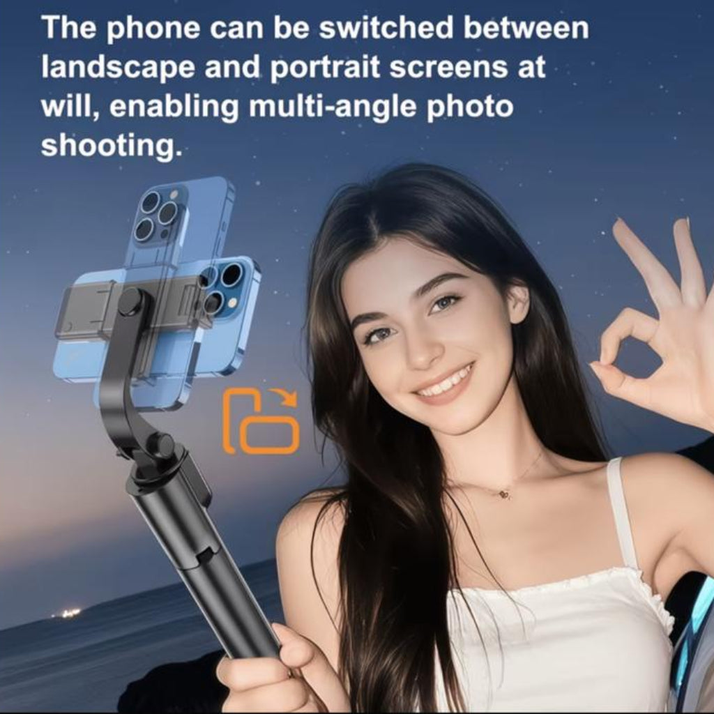 Selfie Stick Tripod with Fill Light & Wireless Remote – 360° Rotating Extendable Phone Holder