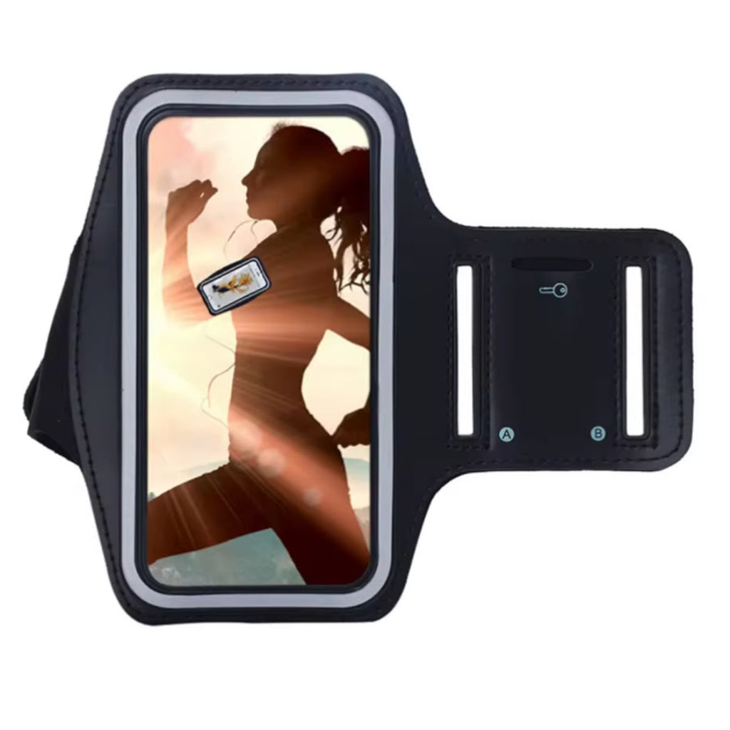 Sports Running Armband - Adjustable Phone Holder Pouch for Fitness, Running, and Cycling