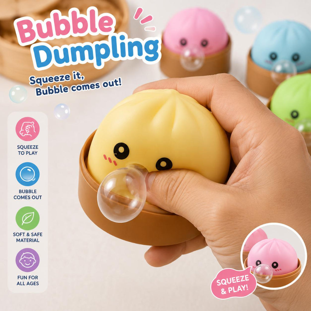 Bubble Dumpling Squeeze Toy – Soft Plastic Interactive Stress Relief Fidget Toy