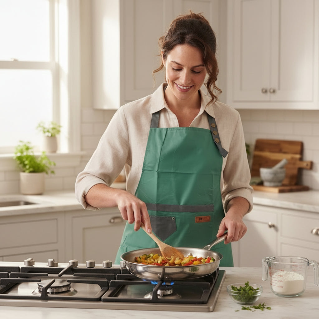 Kitchen Apron – Adjustable Cooking Apron