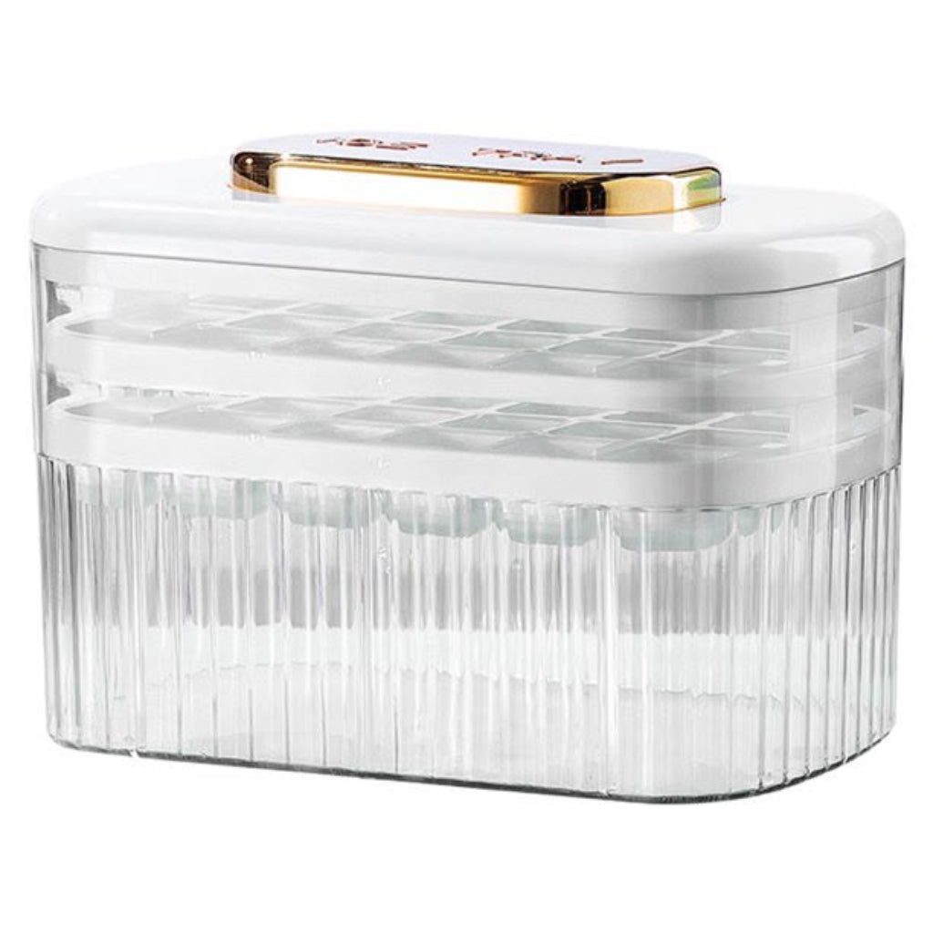 Multi-Layer Press-Type Ice Cube Tray and Storage Box Set