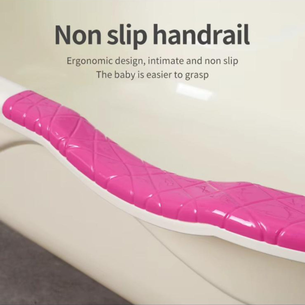 Portable Baby Bathtub with Cute Cartoon Design – Ergonomic Infant & Toddler Bath Tub