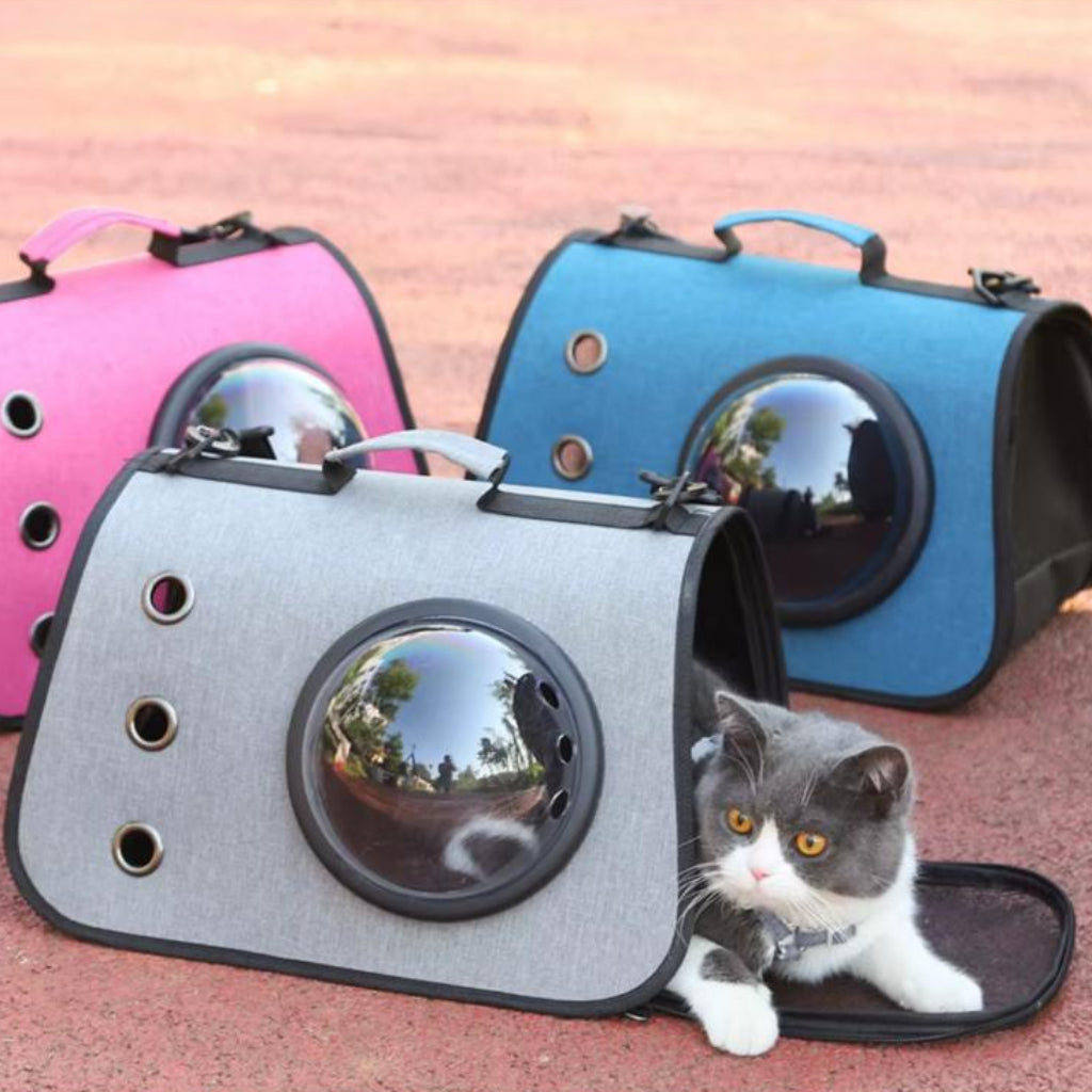 Portable Cat & Pet Carrier Bag with Transparent Bubble Window