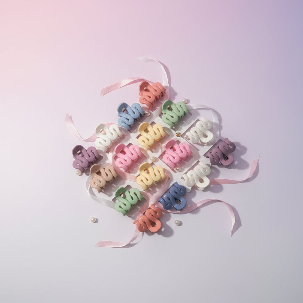 Random Color Hair Clips Set – 10-Piece