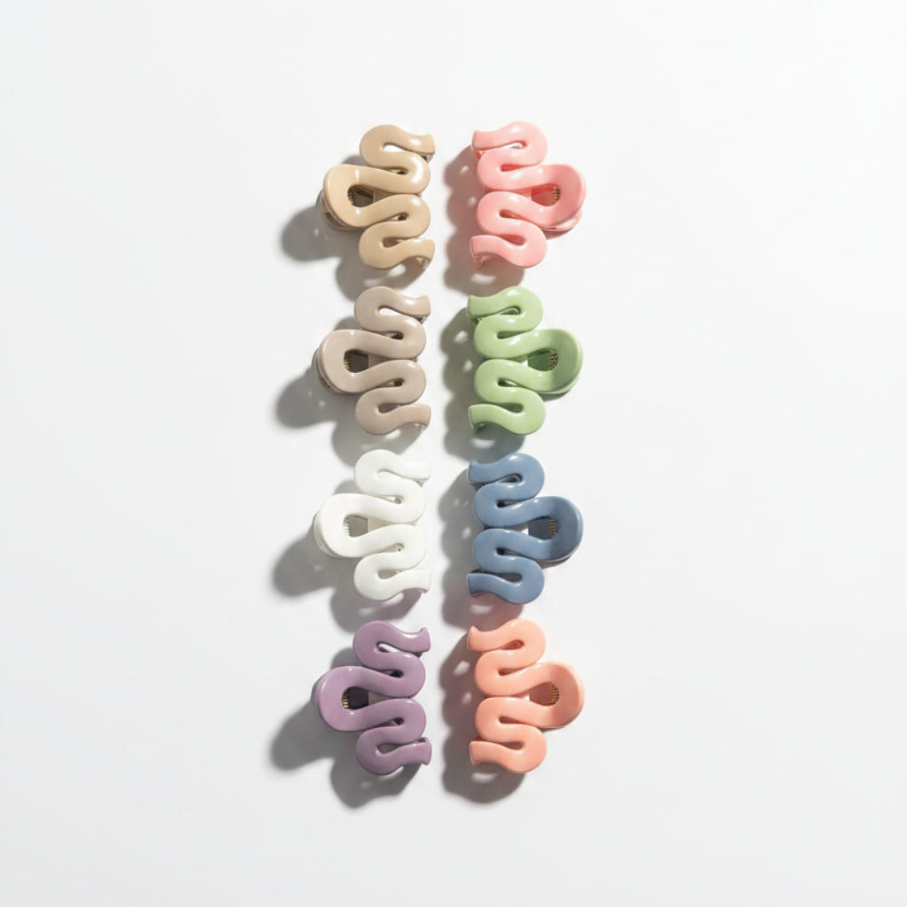 Random Color Hair Clips Set – 10-Piece