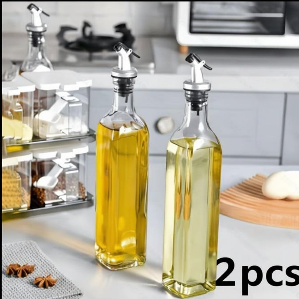 Glass Oil & Vinegar Dispenser Set