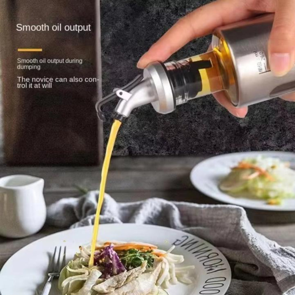 300mL Glass Seasoning & Oil Bottle – Stylish Kitchen Dispenser