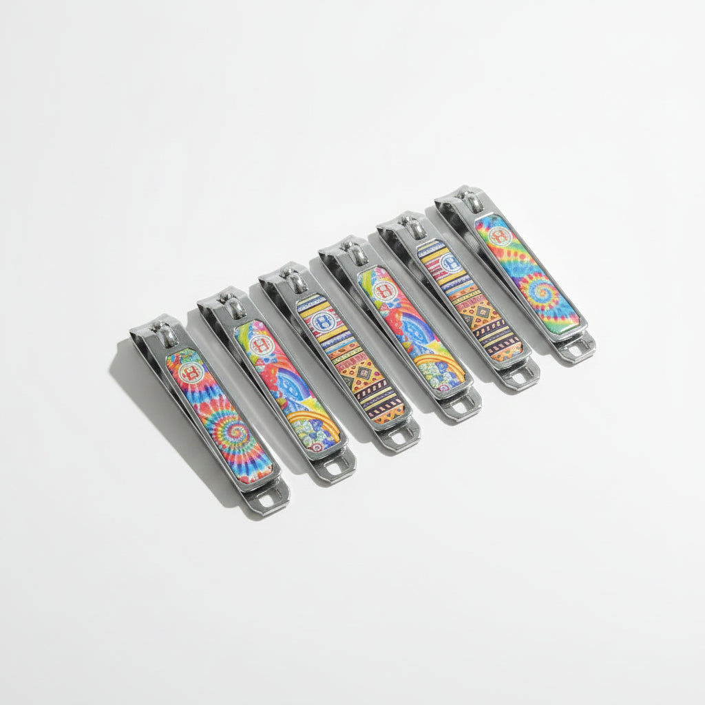 Patterned Nail Clippers 1PC – Colorful Stainless Steel Manicure Tool