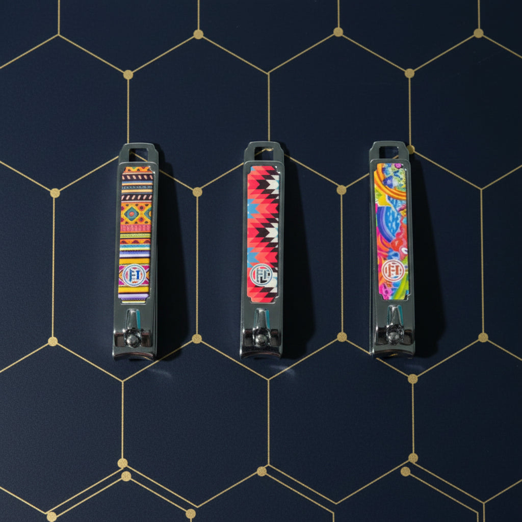 Patterned Nail Clippers 1PC – Colorful Stainless Steel Manicure Tool
