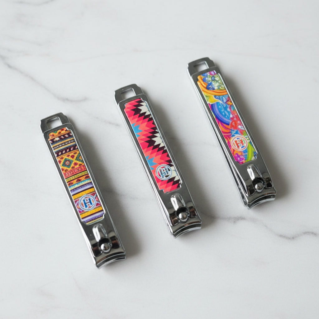 Patterned Nail Clippers 1PC – Colorful Stainless Steel Manicure Tool