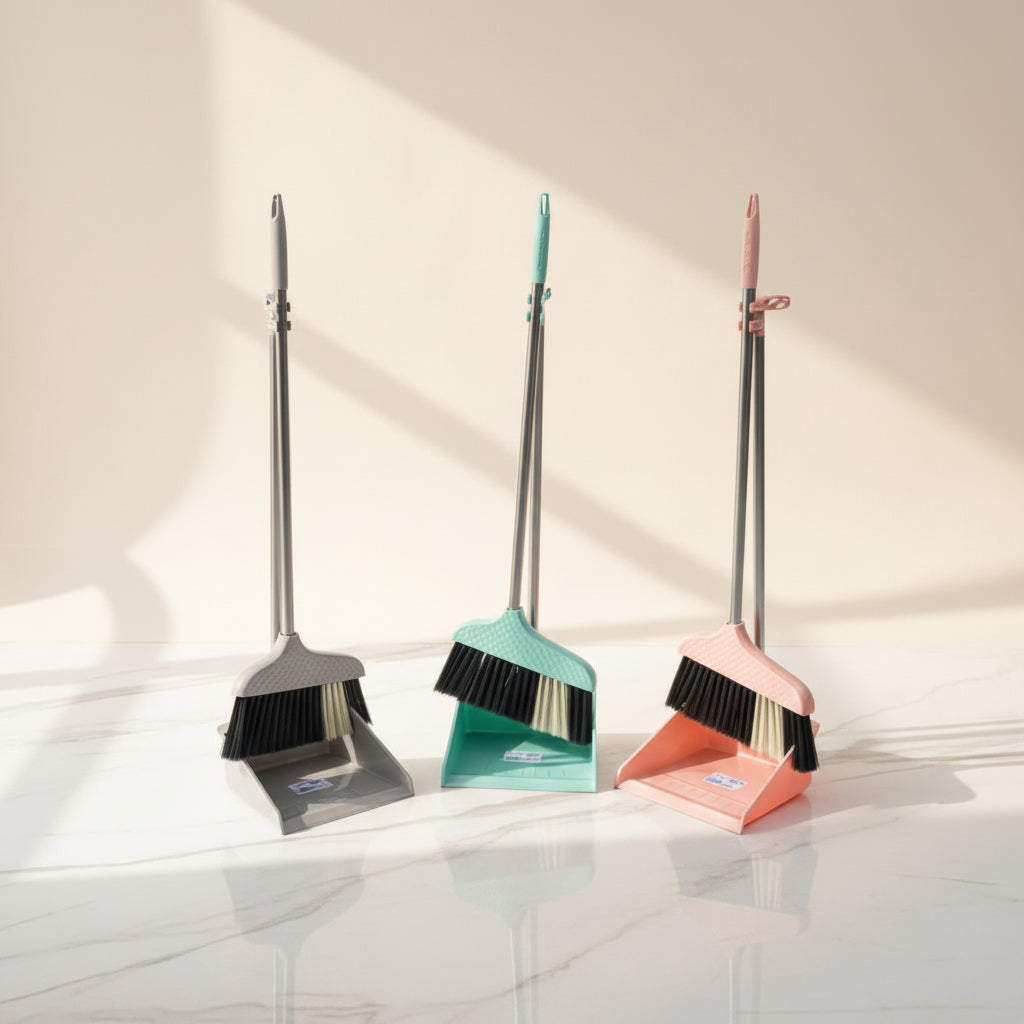 Broom & Dustpan Set – Random Color