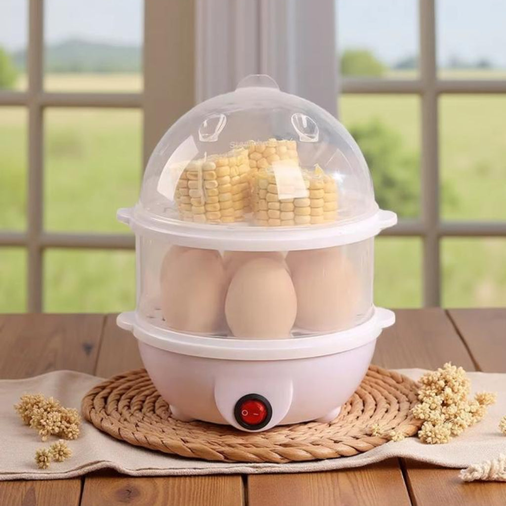 Double-Layer Electric Egg Steamer