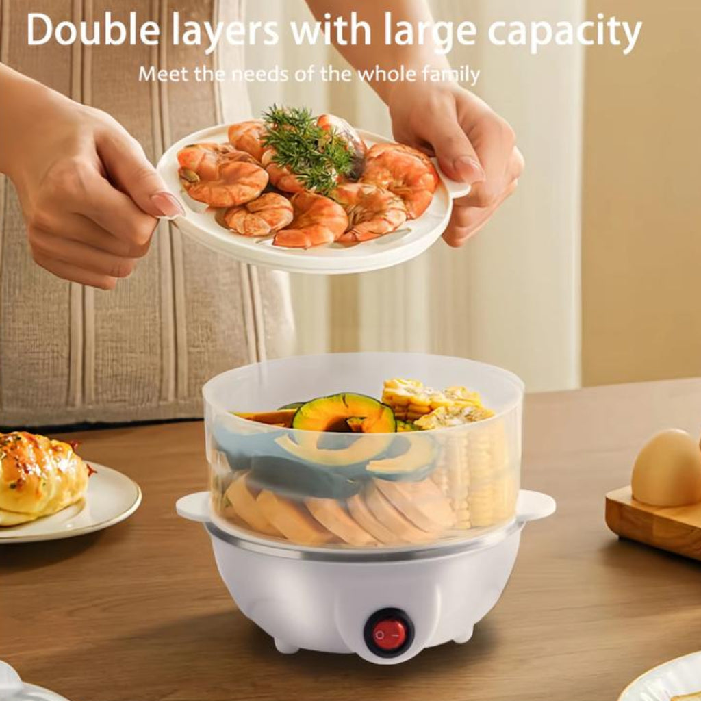 Double-Layer Electric Egg Steamer