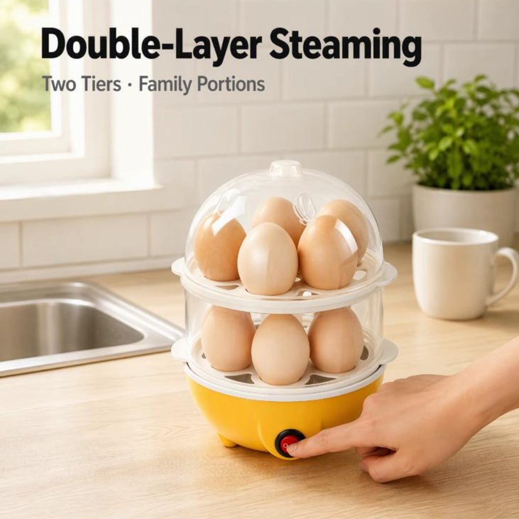 Double-Layer Electric Egg Steamer