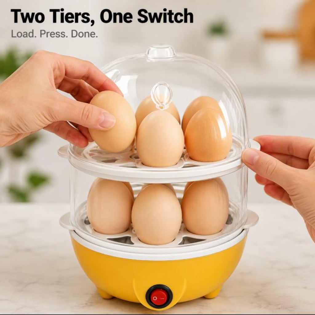 Double-Layer Electric Egg Steamer
