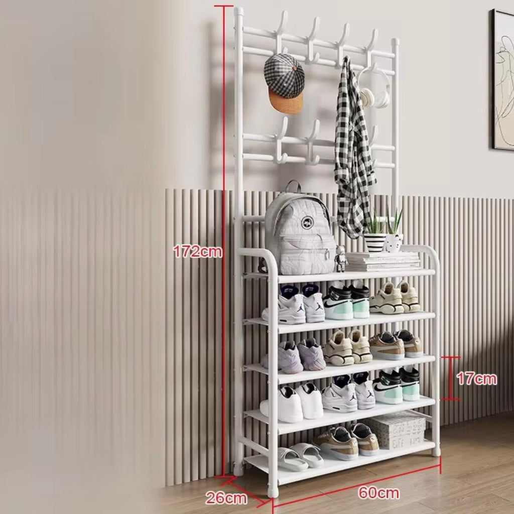 5-Tier Multi-Functional Shoe & Hat Storage Rack