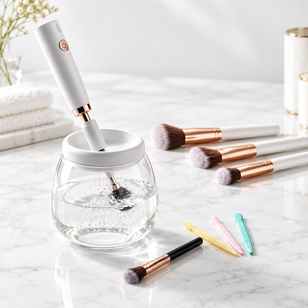 Automatic Electric Makeup Brush Cleaner – Quick & Easy Cleaning