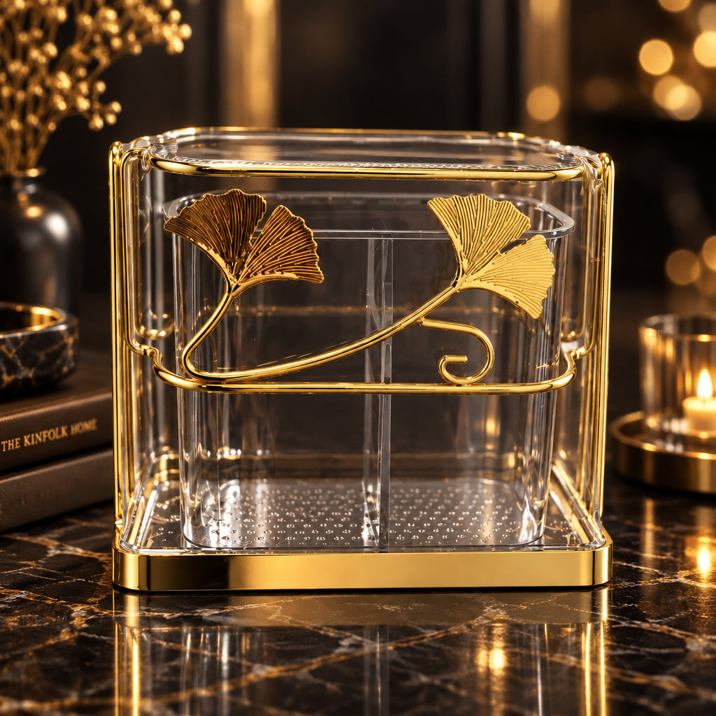 Golden Spoon Rack – Kitchen Utensil Holder