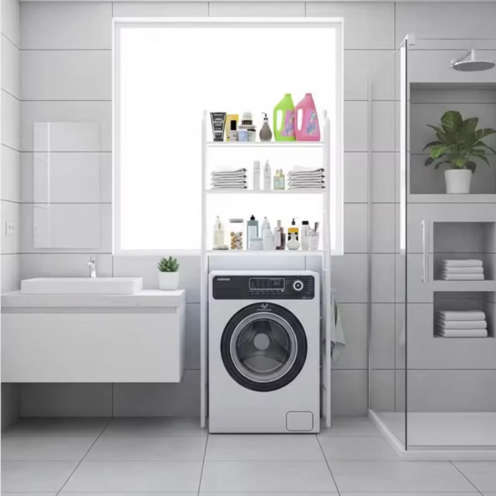 Multifunctional Laundry Machine Storage Shelf – Freestanding Over-the-Washer & Toilet Organizer