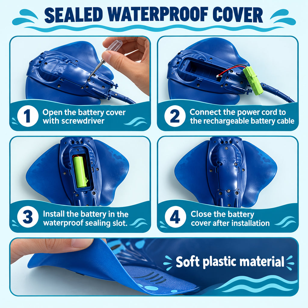 RC Stingray Water Toy – Remote Control Swimming Manta Ray