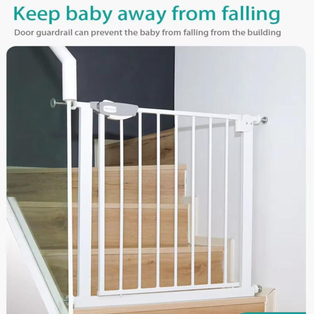 Child Safety Gate Guard – Pressure Mounted Indoor Security Gate for Stairs, Hallways & Doorways