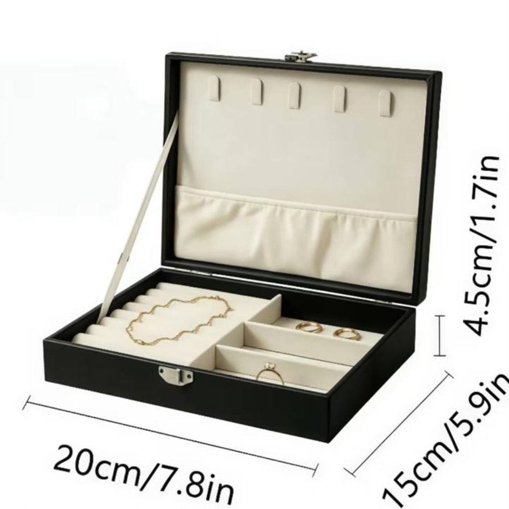 Jewelry Storage Box – Compact Organizer for Rings, Earrings, Necklaces & Accessories