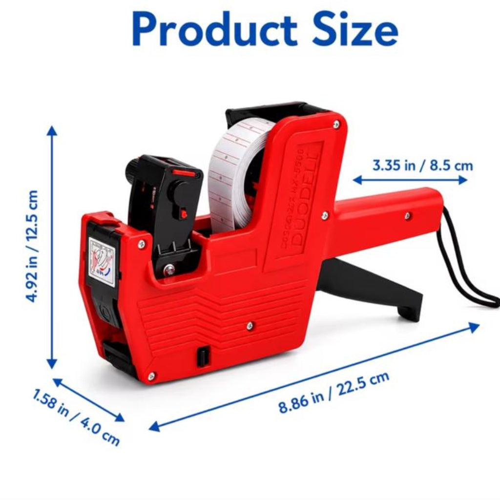 DUODELI MX-5500 Manual Price Tag Labeller Machine – Single-Line Pricing Gun