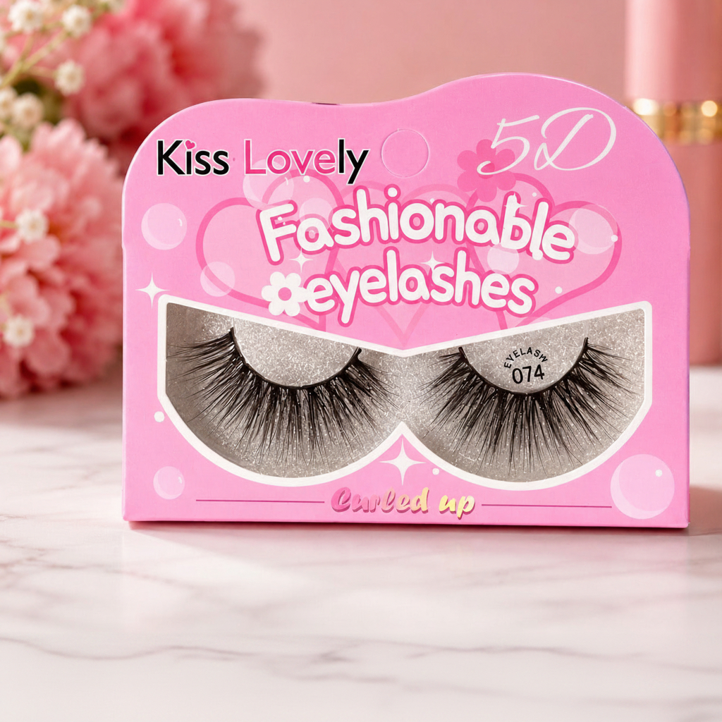 Kiss Lovely 6D Fashionable Eyelashes – Curled Up False Eyelashes