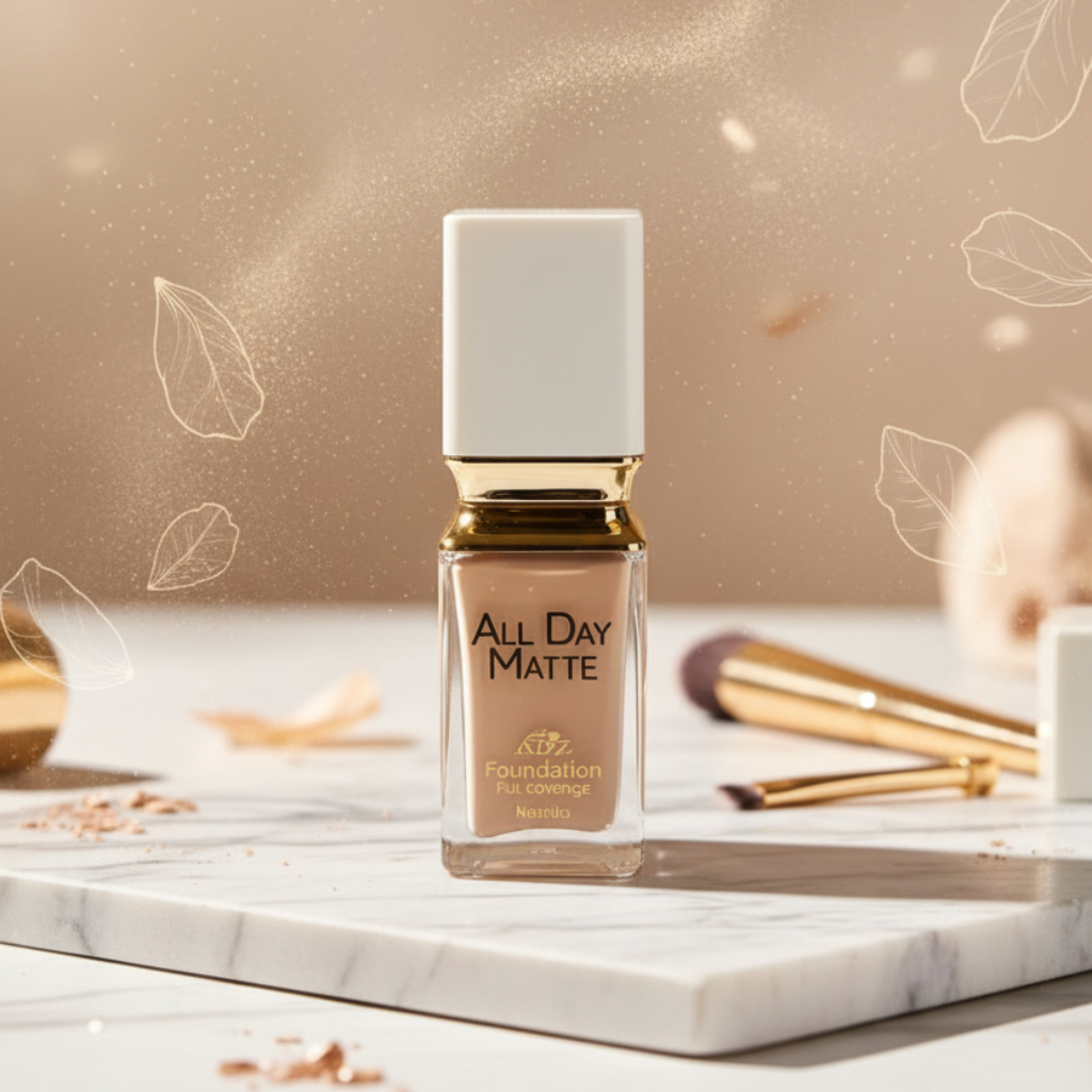 ABZ All Day Matte Foundation – Shine Control & High Coverage