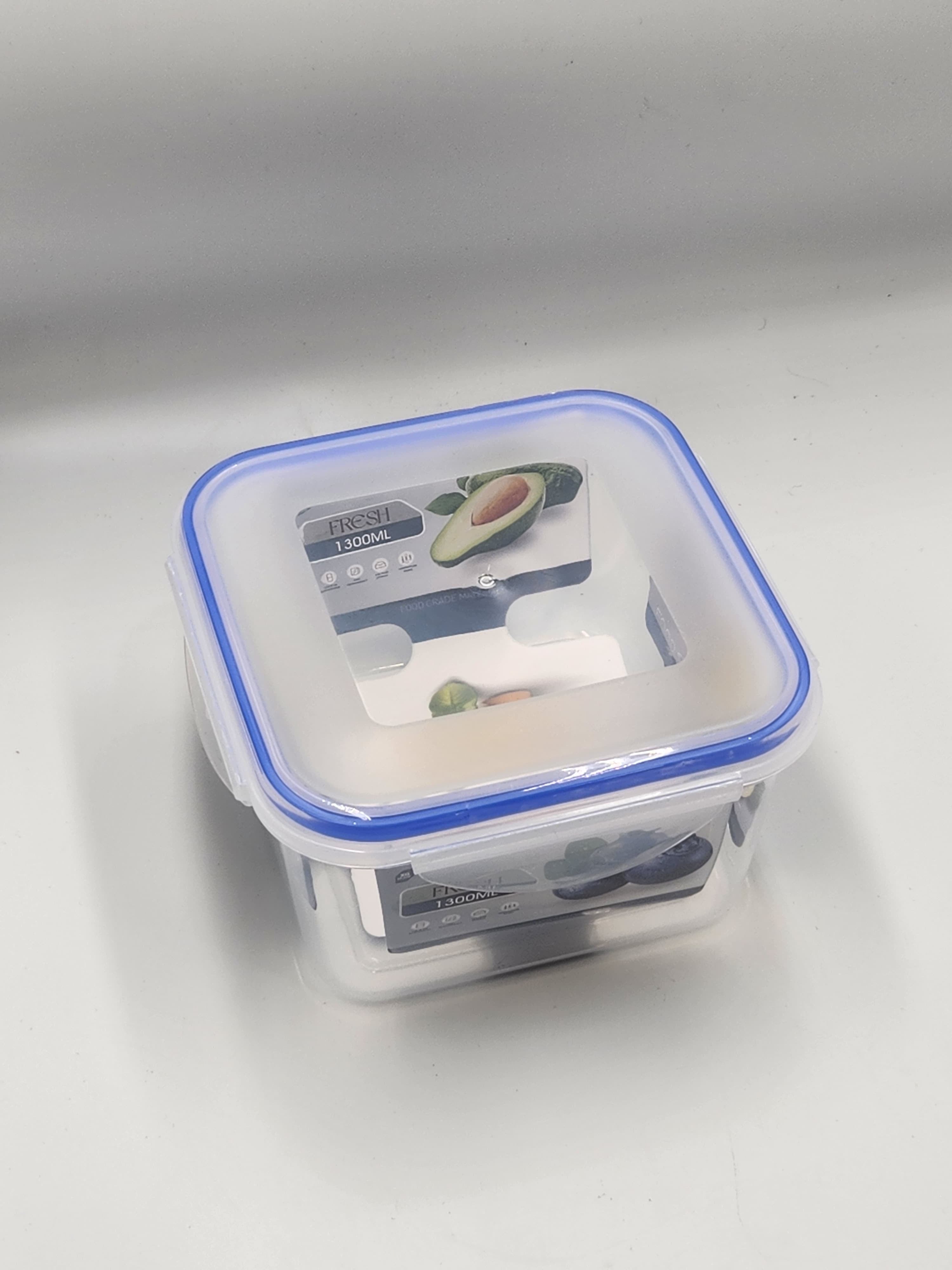 مجموعة حاويات تخزين الطعام الشفافة المكونة من 3 قطع - منظم مطبخ محكم الغلق متعدد الأحجام