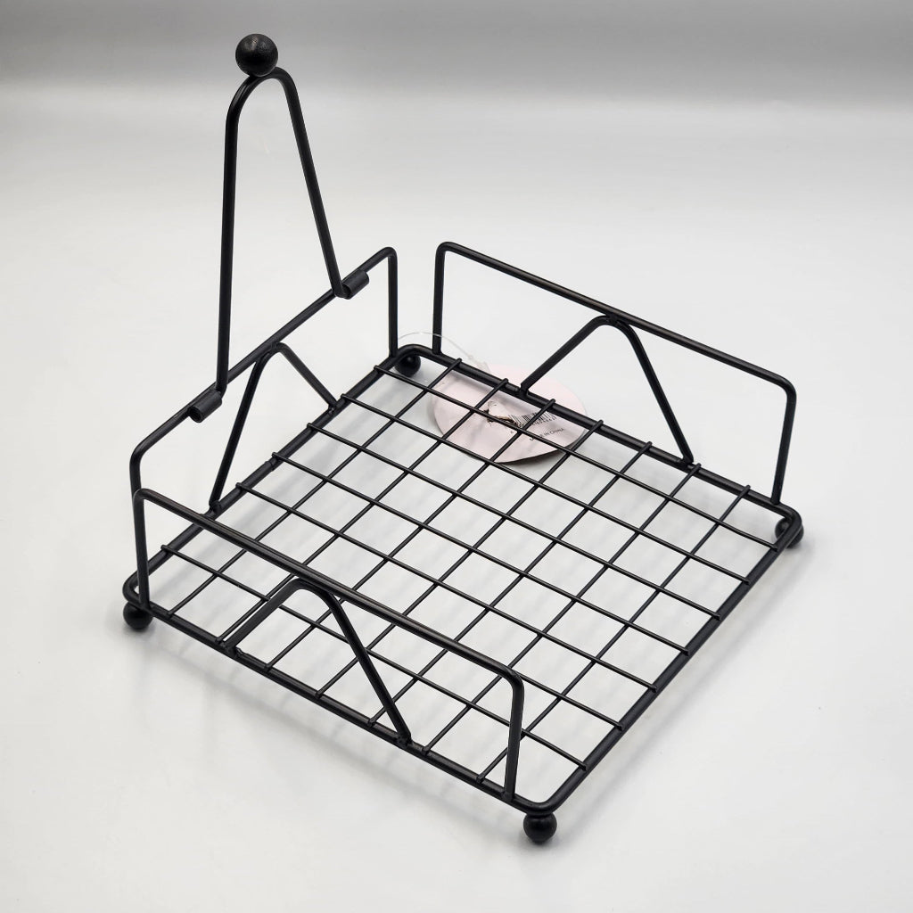 Black Metal Decorative Paper Tissue Napkin Holder Paper for Wedding Restaurant Bathroom Kitchen,Tissue holder