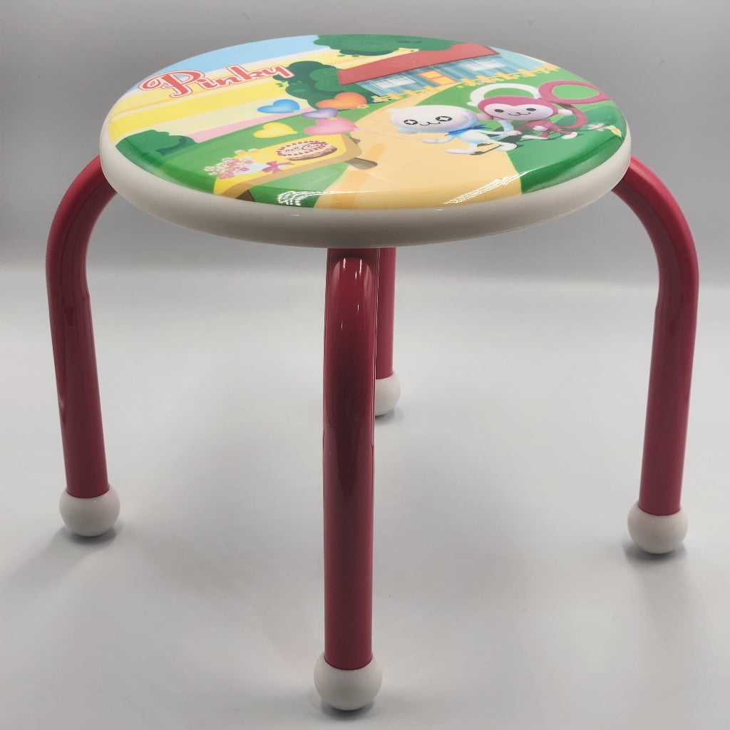 High Quality Printing Kids Plastic Stool, Size - 24x34 CM , camping Kids Metal Low Chairs Stainless Steel Stool