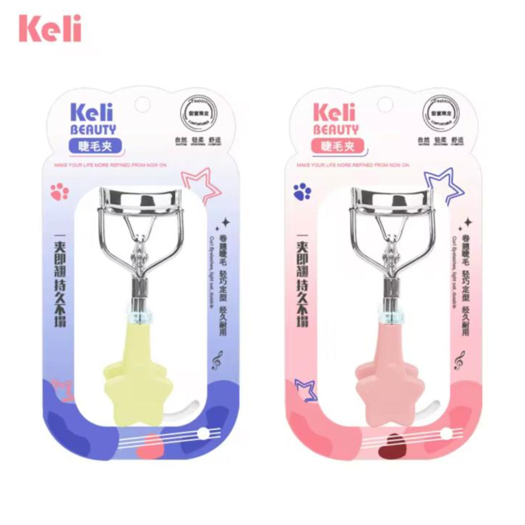Keli Beauty Classic Eyelash Curler with Star-Shaped Handle – Long-Lasting Precision Lash Lift