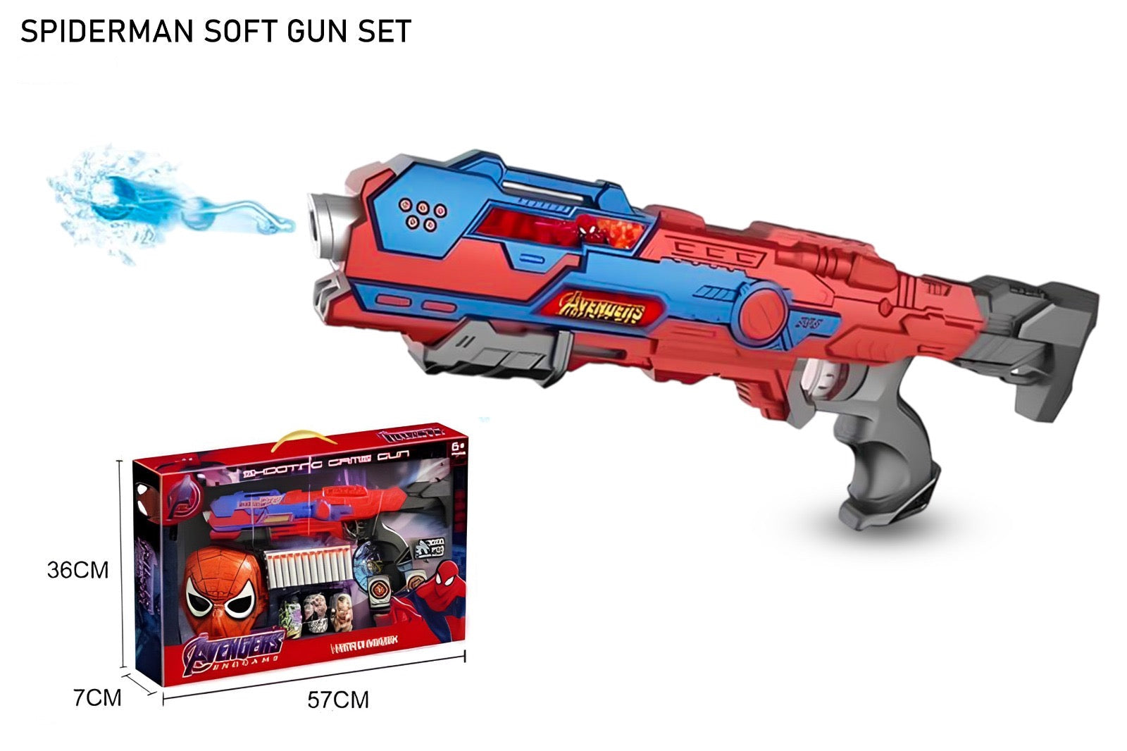 Spider Man Soft Gun Set,Fun playtime for kids..