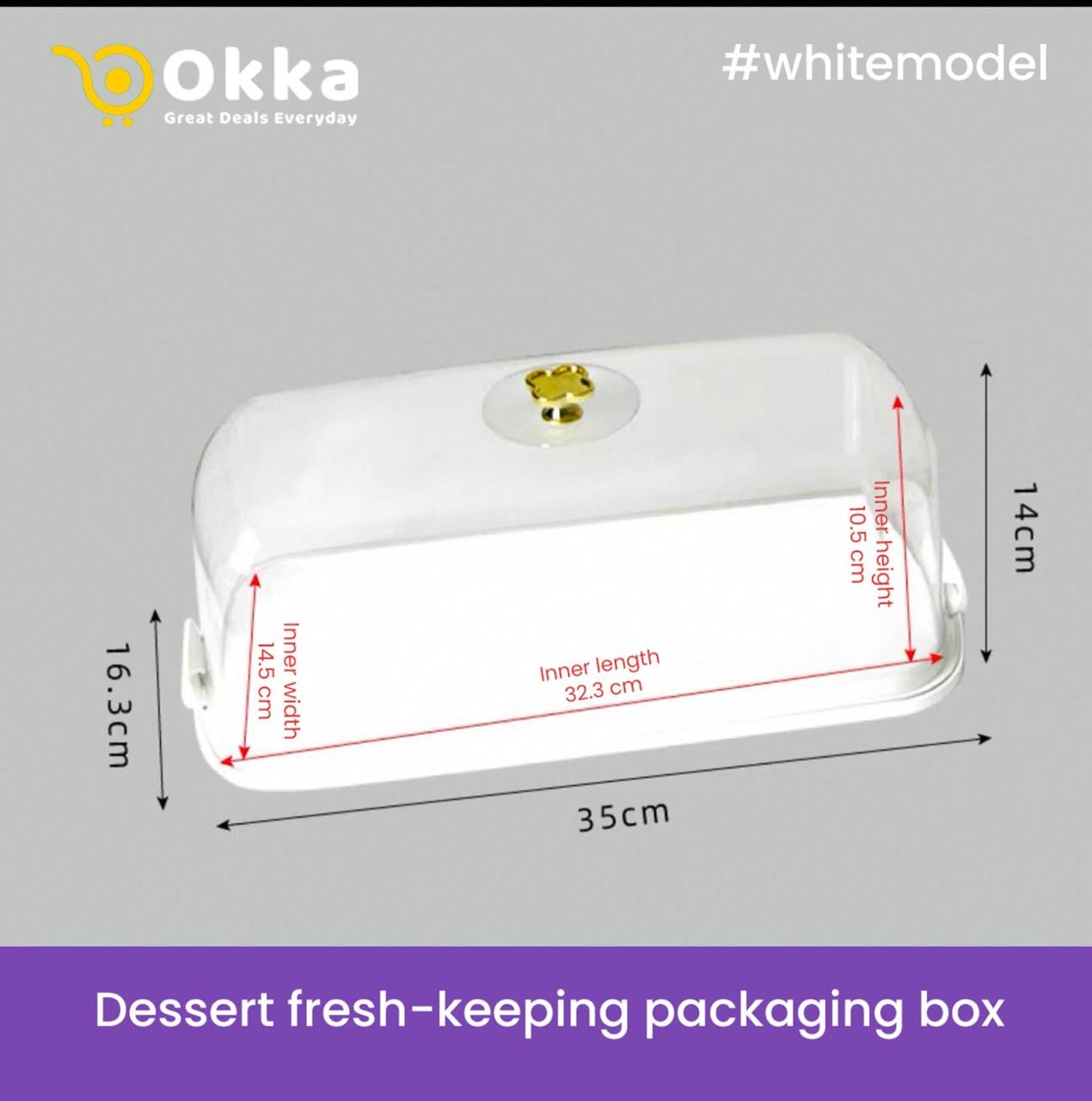 Reusable Clear Plastic Cake Boxes with Flip-Top Lids - Square PET Storage Containers for Desserts, Baking, Parties & Catering - High-Quality, Durable & Transparent Display Packaging
