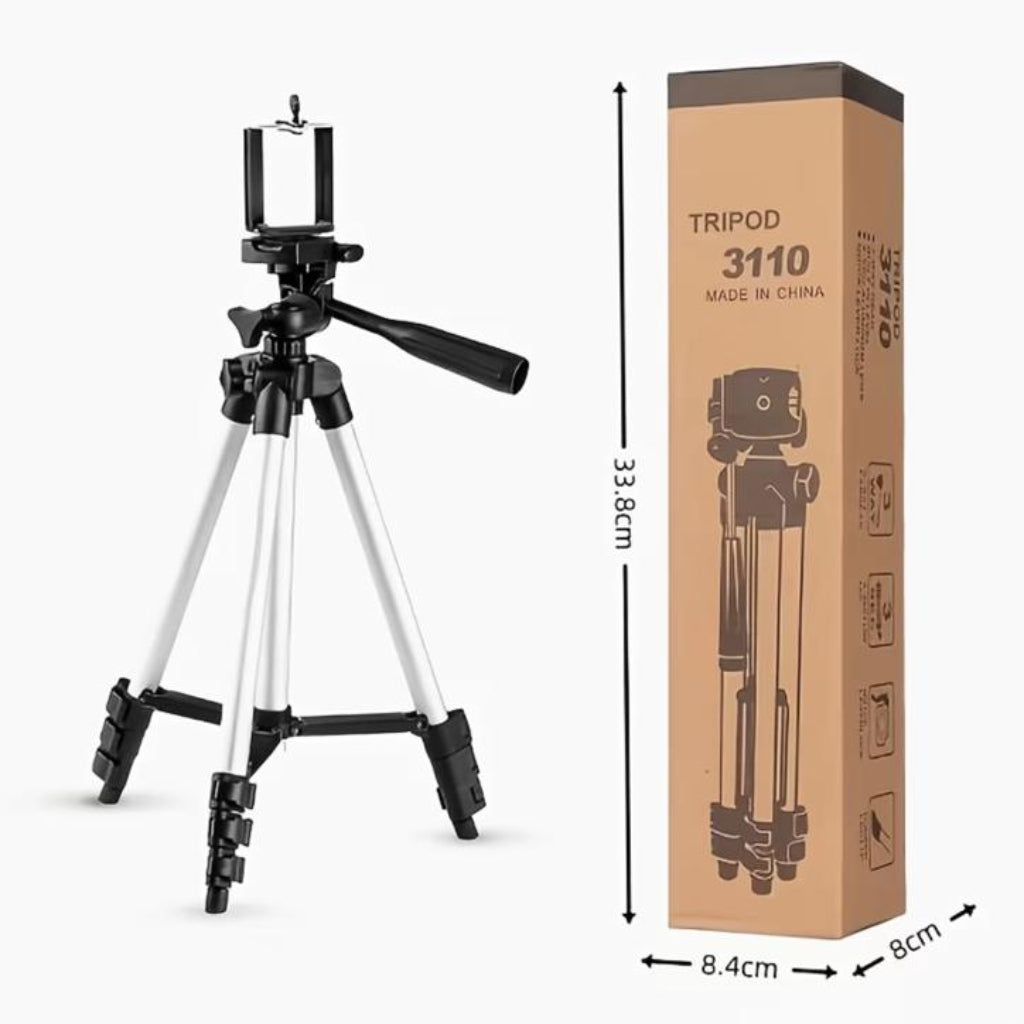 Portable Tripod Stand, 360° Rotating Phone Camera Mount, Adjustable Support Stand, Suitable for Live Streaming, Outdoor Travel, and Photography