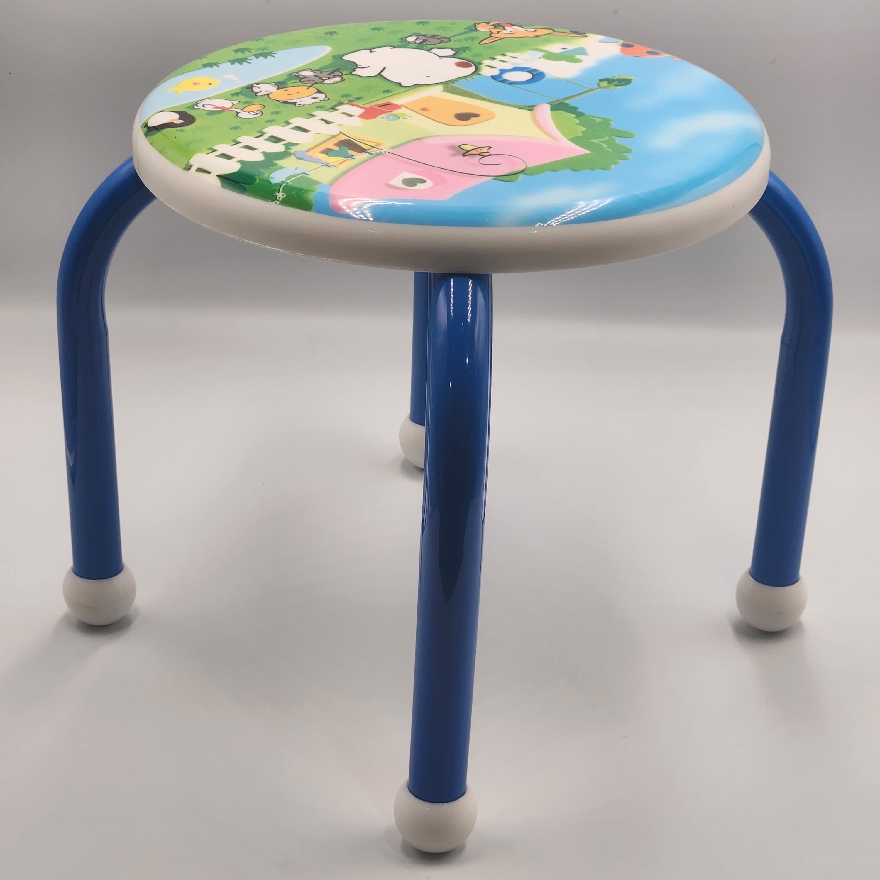 High Quality Printing Kids Plastic Stool, Size - 24x34 CM , camping Kids Metal Low Chairs Stainless Steel Stool