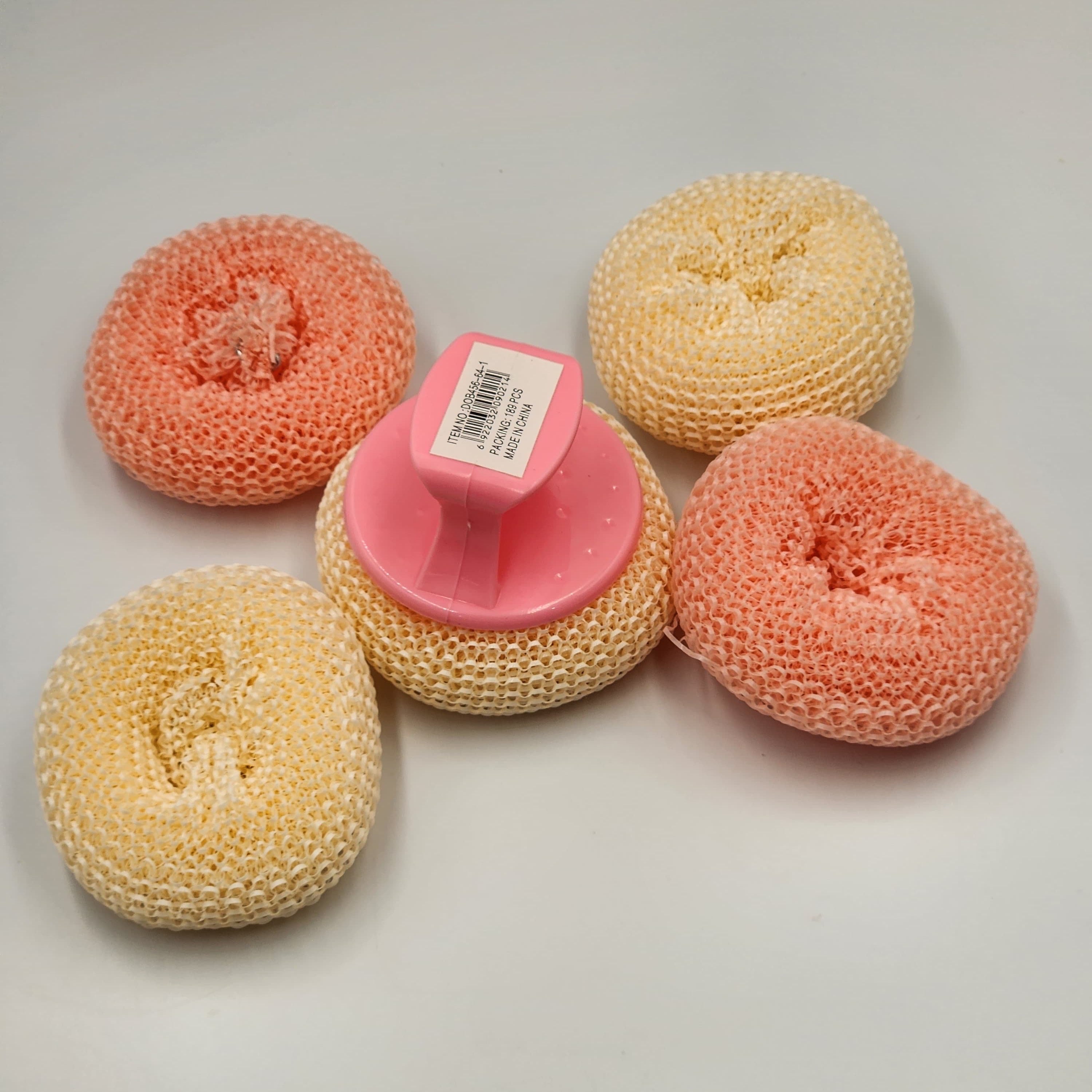 Reusable Scrubbing Ball, Suitable for Pots, Kitchen, Bathroom, Floors & Outdoor Use - Durable Plastic and Metal Bristles, Multifunctional Cleaning Tool…