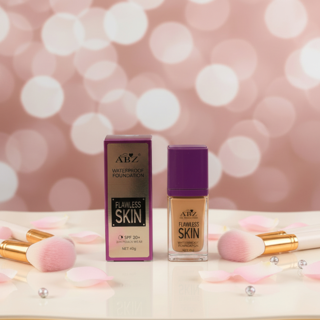 ABZ Flawless Skin Waterproof Foundation 40g – SPF 20+ & 24H Fresh Wear