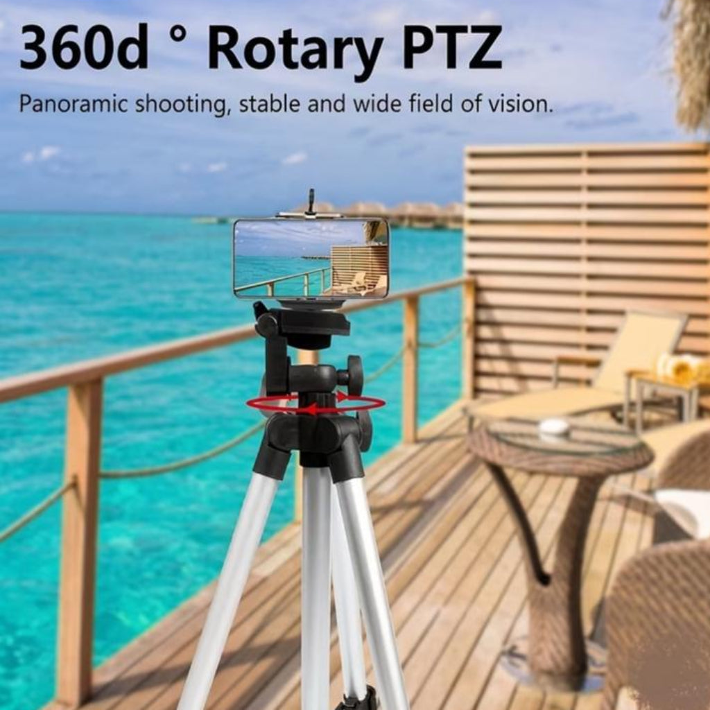 Portable Tripod Stand, 360° Rotating Phone Camera Mount, Adjustable Support Stand, Suitable for Live Streaming, Outdoor Travel, and Photography