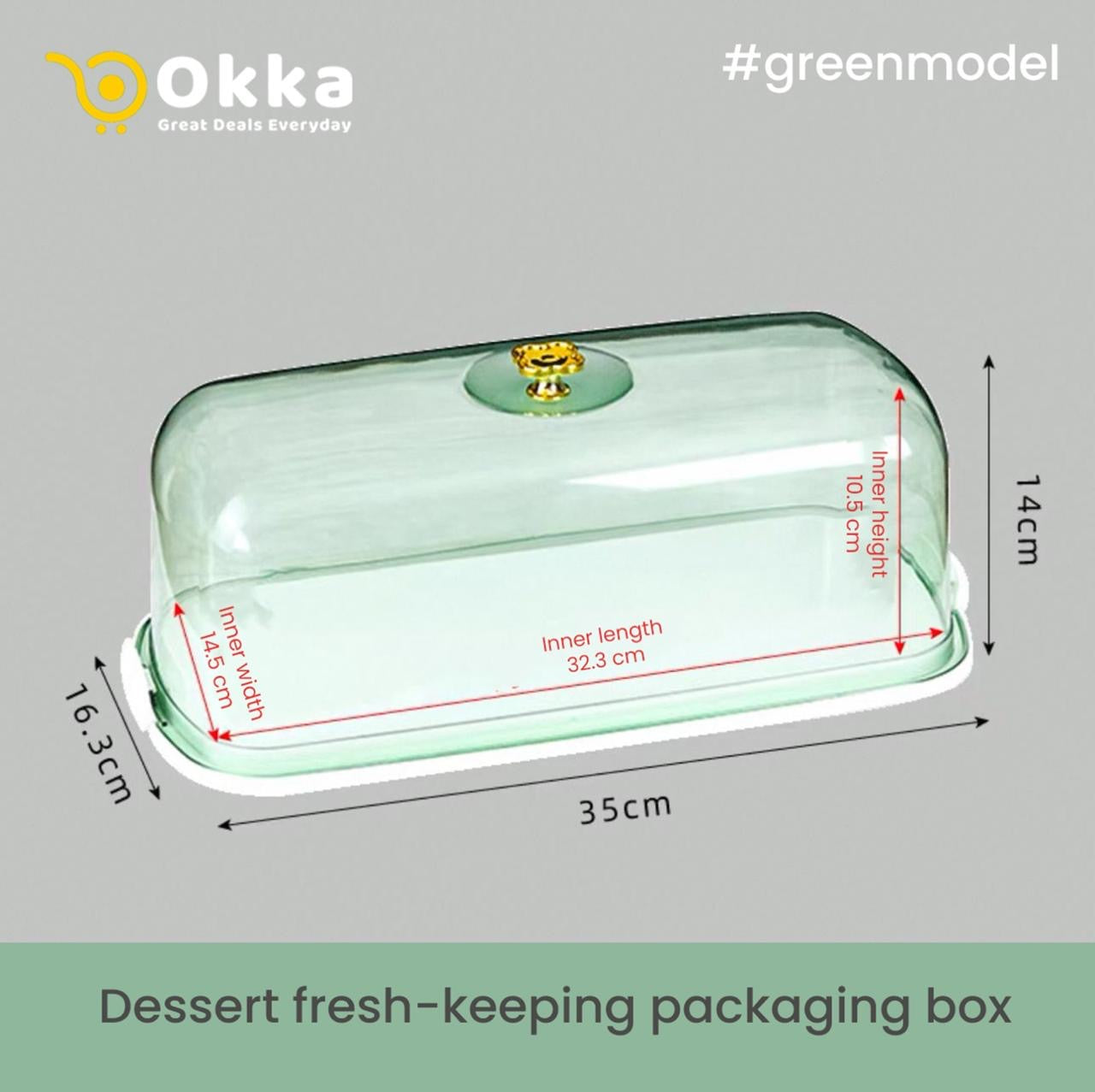 Reusable Clear Plastic Cake Boxes with Flip-Top Lids - Square PET Storage Containers for Desserts, Baking, Parties & Catering - High-Quality, Durable & Transparent Display Packaging