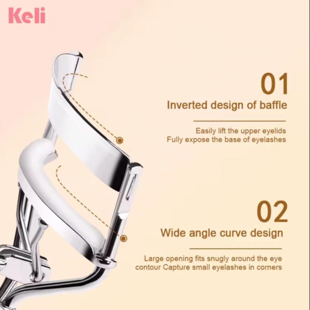 Keli Beauty Classic Eyelash Curler with Star-Shaped Handle – Long-Lasting Precision Lash Lift