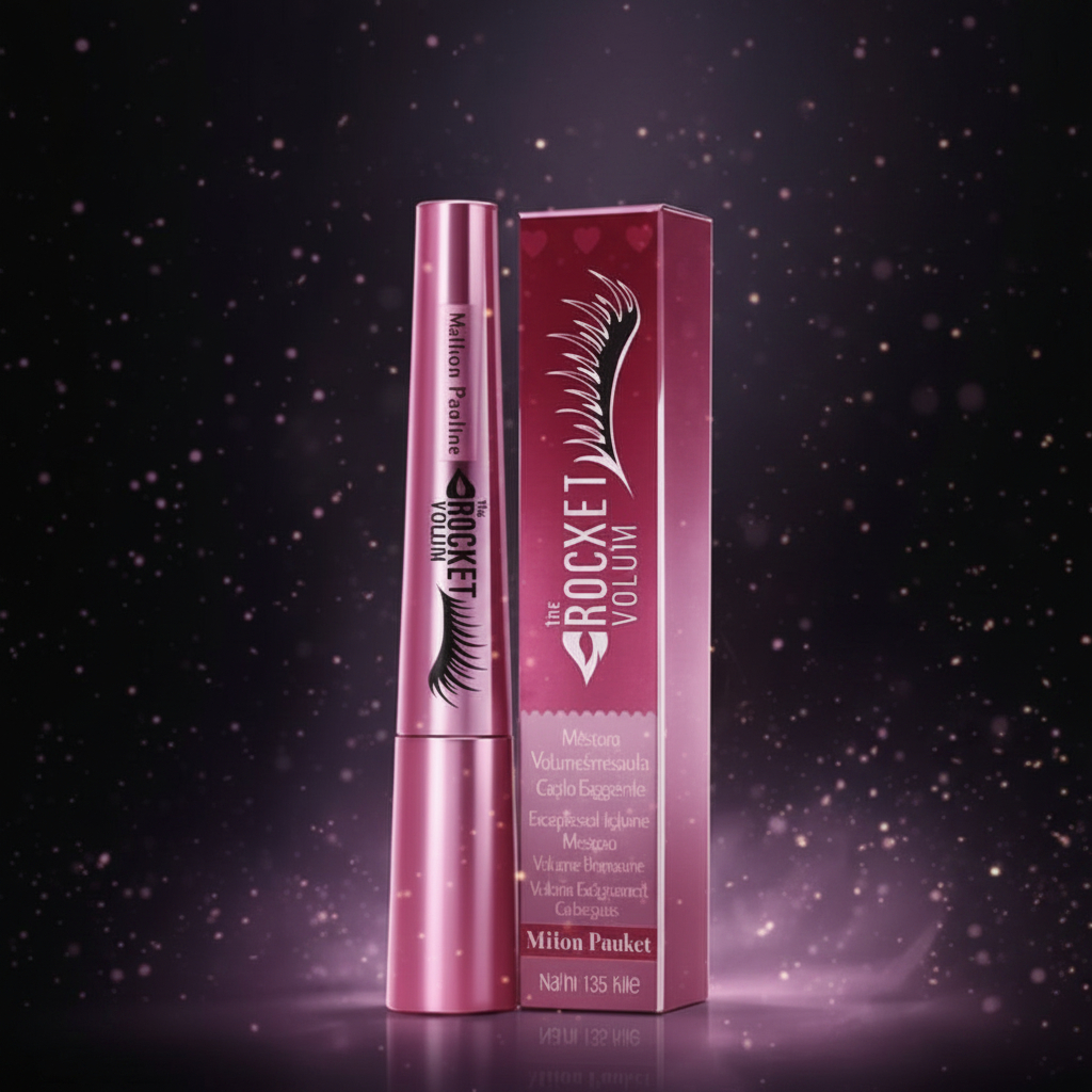 Million Pauline "The Rocket Volum" Mascara – Extreme Volume, Lengthening & Curling, Long-Lasting 24h, Rich Black, 9ml / 0.32 oz