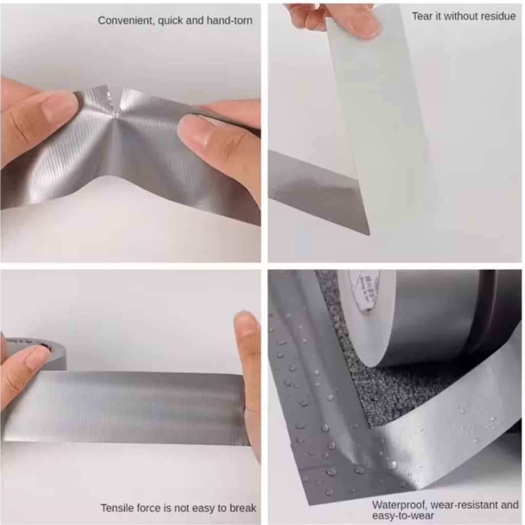 Fusion Luke Heavy-Duty Silver Duct Tape (48mm x 50Y)