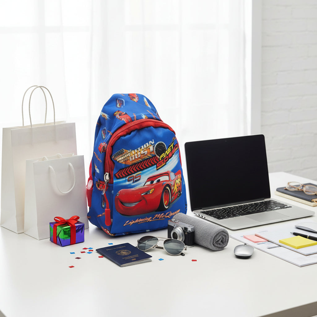 Kids Cartoon Crossbody Bag – Adjustable Backpack Purse