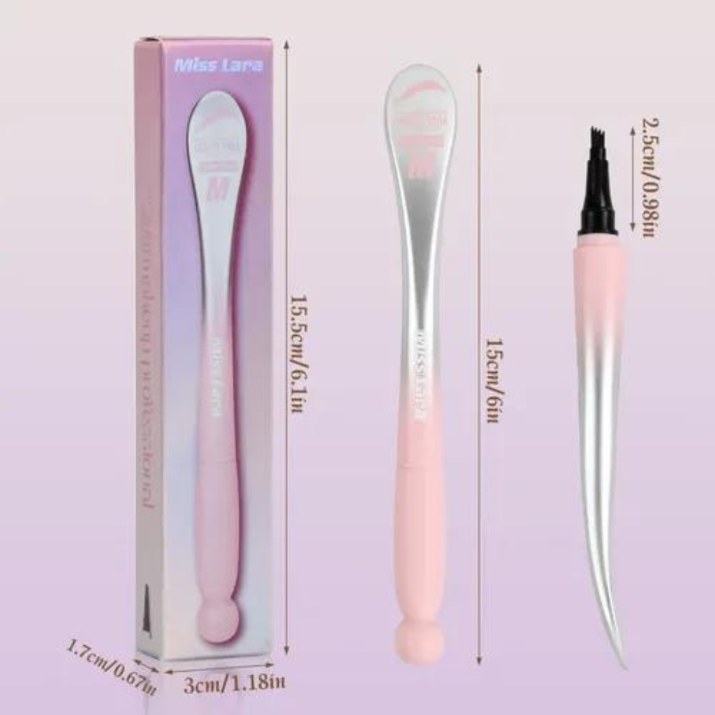 Miss Lara 4-Tip Microblade Tattoo Brow Pen – Long-Lasting Waterproof Liquid Eyebrow Pencil