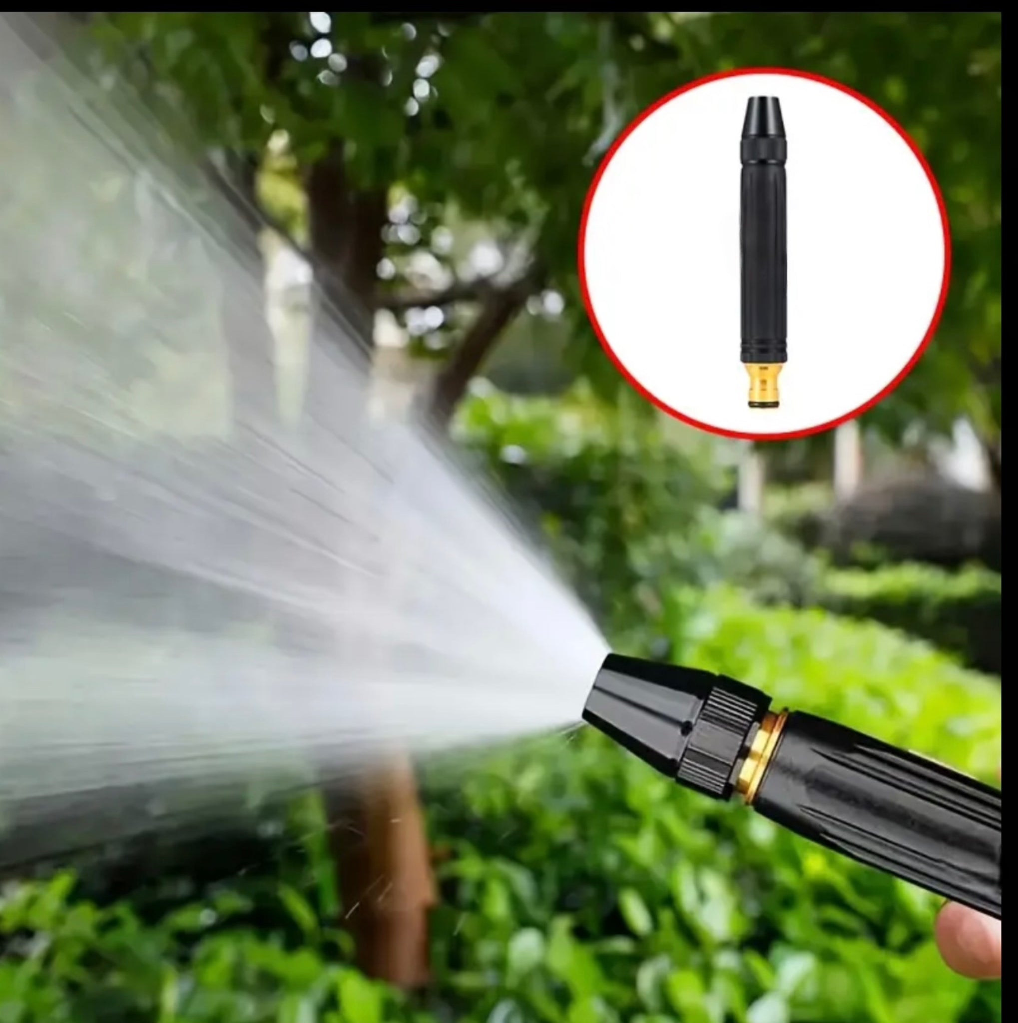 4pcs Plastic Body Black King Kong Standard Connection Household Car Wash Water Gun Pressure Washer Nozzle Spray Nozzle 1/2" Quick Connect Easy Adjustable
