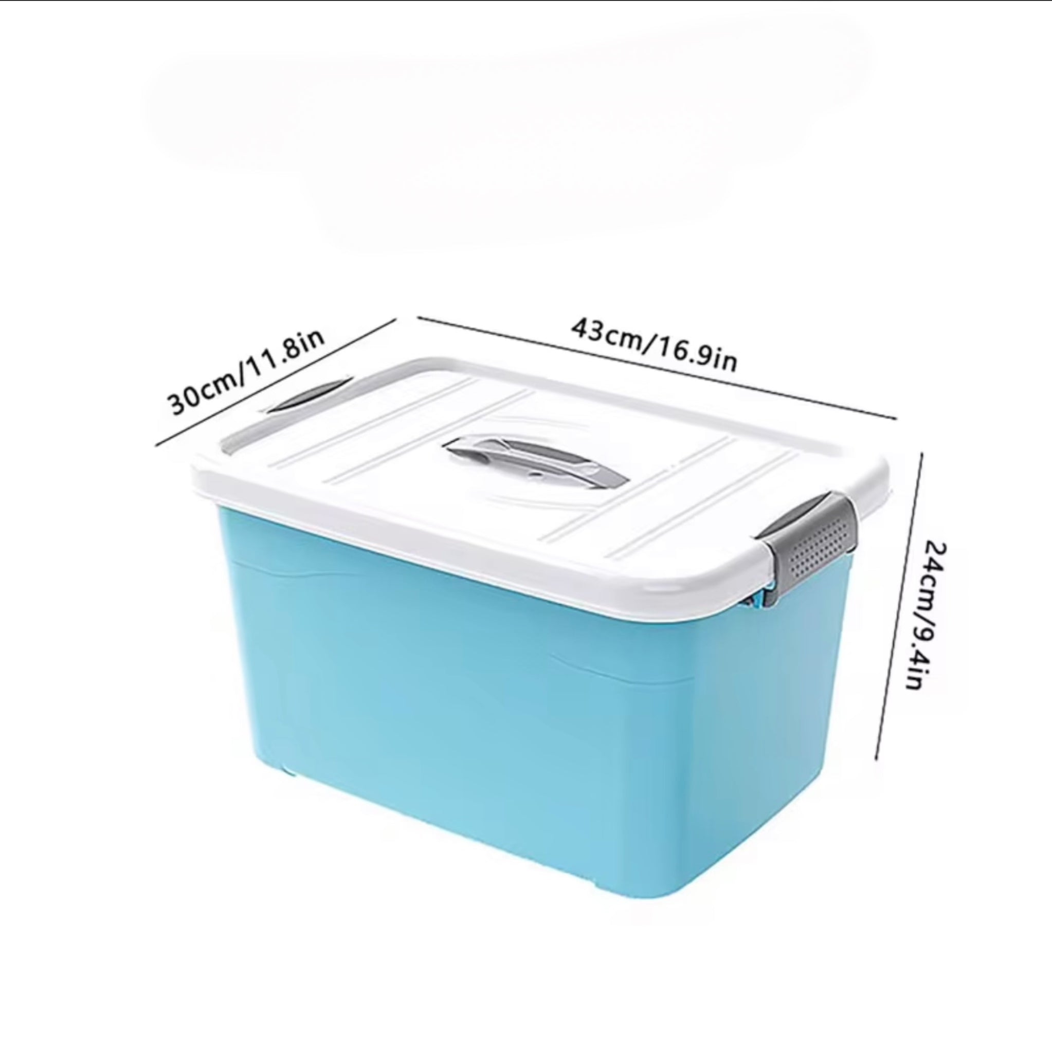 Plastic Multi-color Storage Box With Handle  Large Capacity Plastic Box Household Clothes Toys Storage Container..