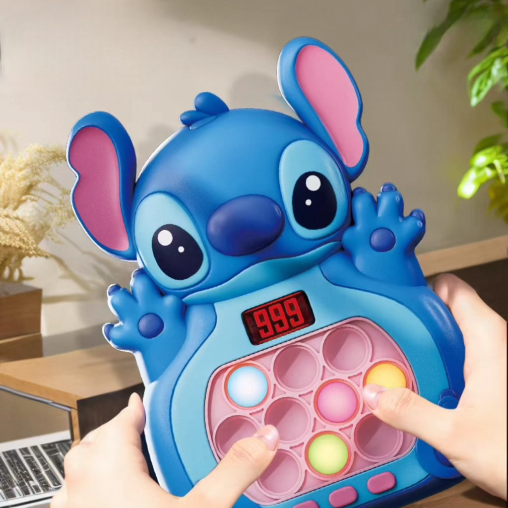 Stich Pop It Electronic Game, Quick Push Pop-It, Pop-It Pro Light Up Game, Pop It Fidget Toy, Push Pop Game Controller, Bubble Puzzle, Pop-It Early Development Game for Children Adults