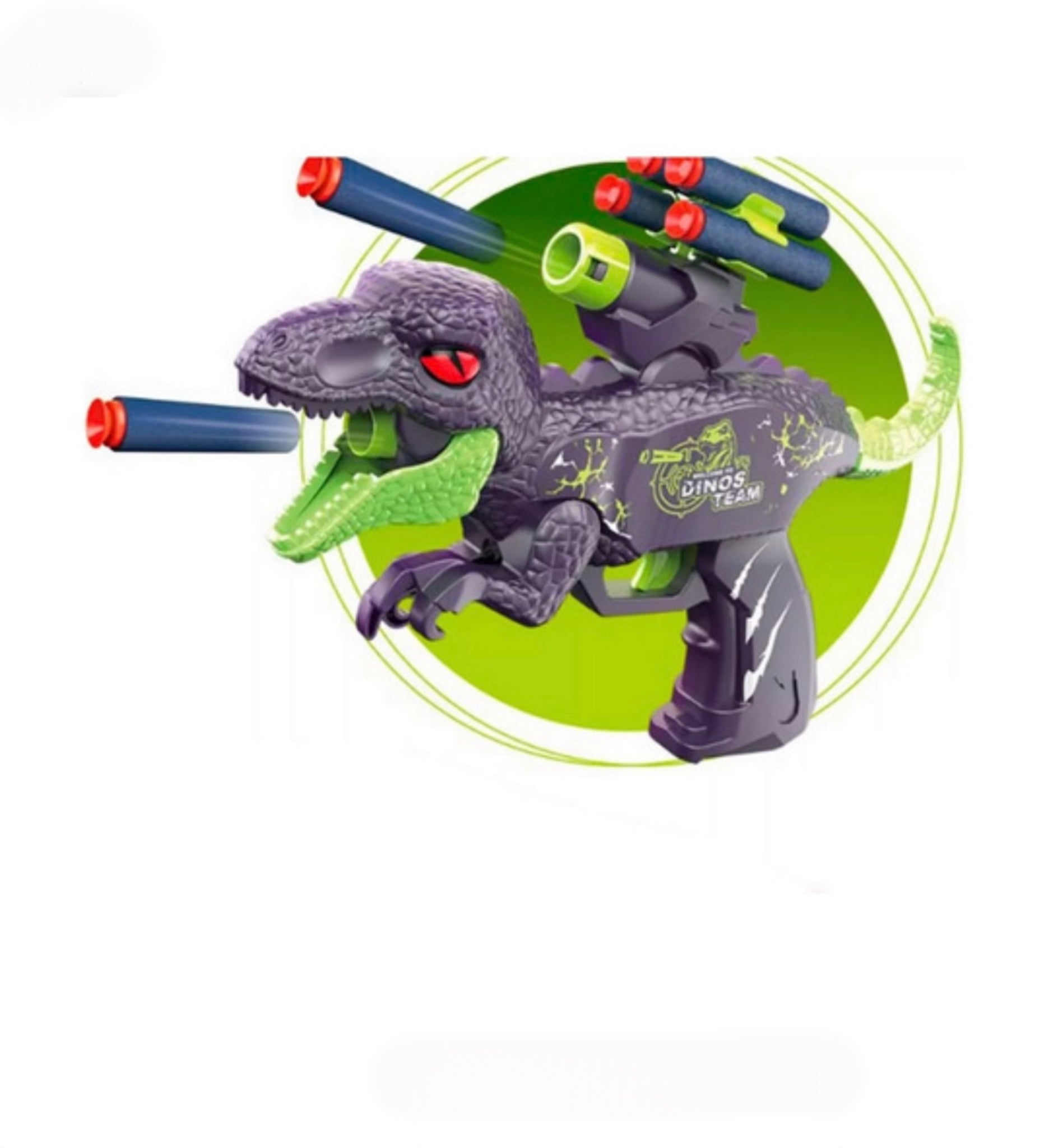 Dinosaur Toys Soft Bullet Gun Soft Foam Darts Blaster Shooting Toy Gun for Boys Girls Indoor Outdoor Play Toys